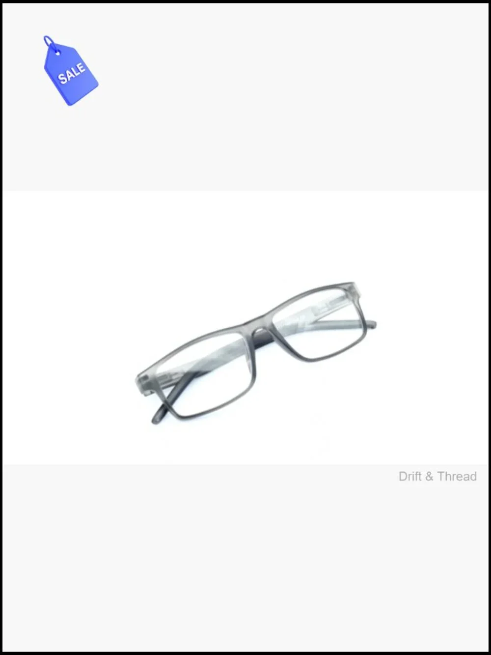 Spring Hinge Reading Glasses with Blue Light Blocking Lenses, Rectangular Full